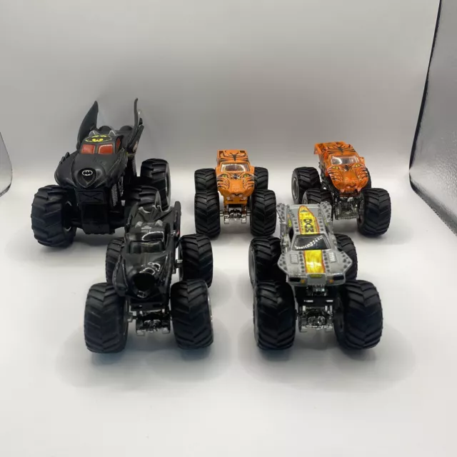 Hot Wheels MONSTER JAM Bundle Batman And Others Free Postage Good Condition