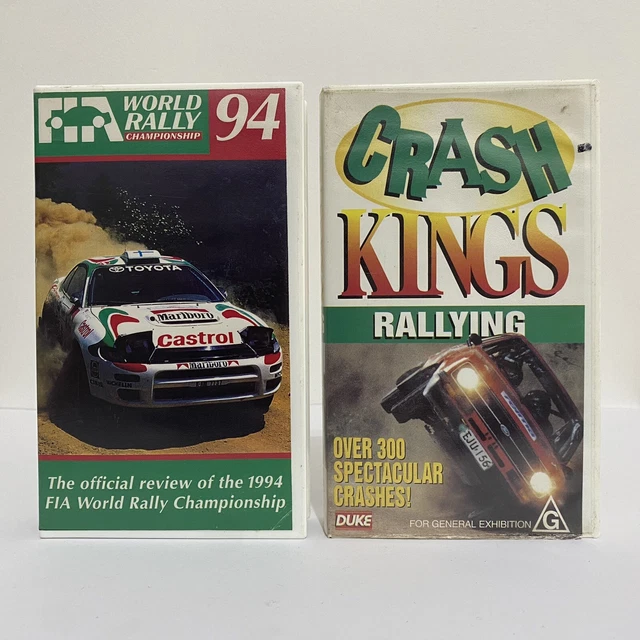 RALLY CAR VHS Videos Crash Kings Rallying 1994 World Rally Championship