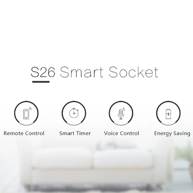 S26 Sonoff Smart Socket Commutateur de prise sans fil WIFI APP Télécommande 2