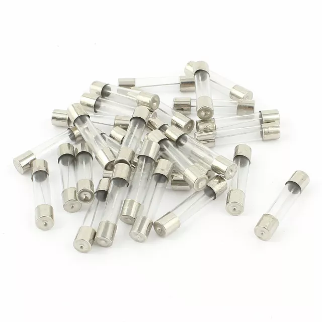 30Pcs 6 X 30mm Rapide Décompression Rapide Tube Verre Cartouche Fusible 20A 250V
