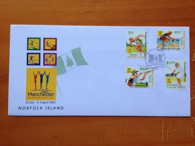 2002 Australia Norfolk Island Commonwealth Games Manchester Fdc By Po