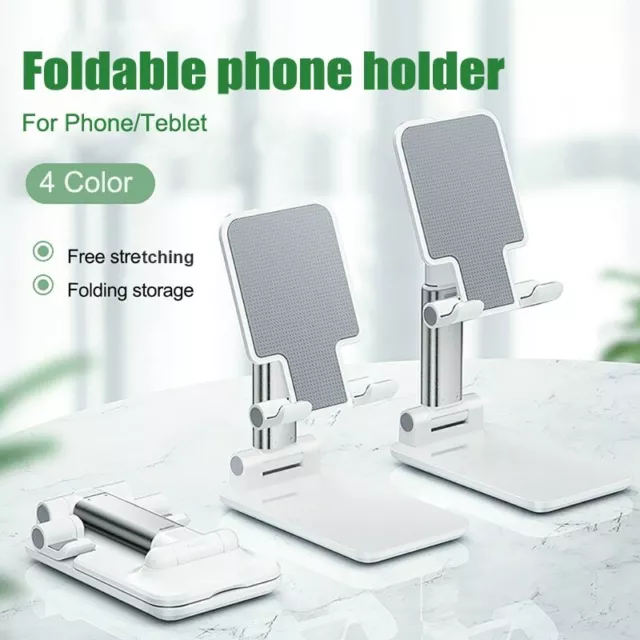 Support de téléphone de bureau pliable universel pour iPhone iPad, réglable