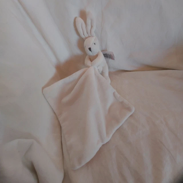 Doudou lapin blanc mouchoir JACADI - Lapin Mouchoir blanc - état neuf