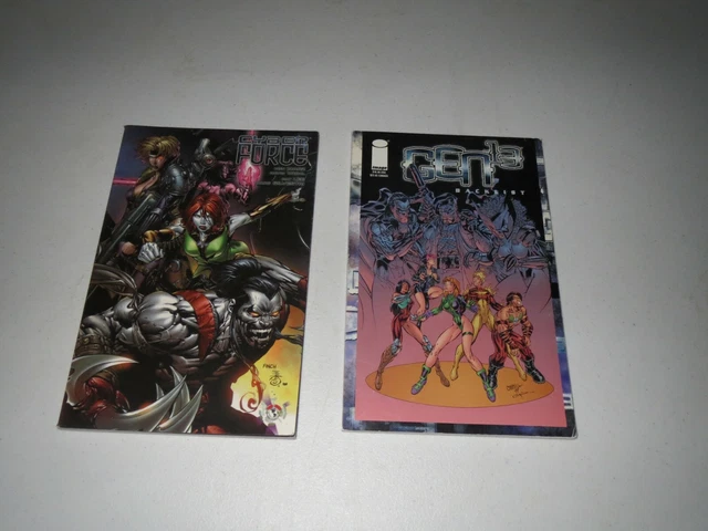 GEN 13 - Backlist / Cyber Force - Rising From The Ashes (2 GN TPB LOT) Image