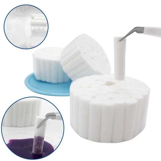 1000pcs 1.5" x 0.38" Dental Gauze High Absorbent Cotton Rolls CE