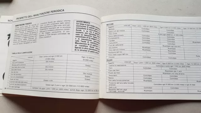 Suzuki GS 650 GT 1981 manuale uso manutenzione moto ITALIANO originale 3