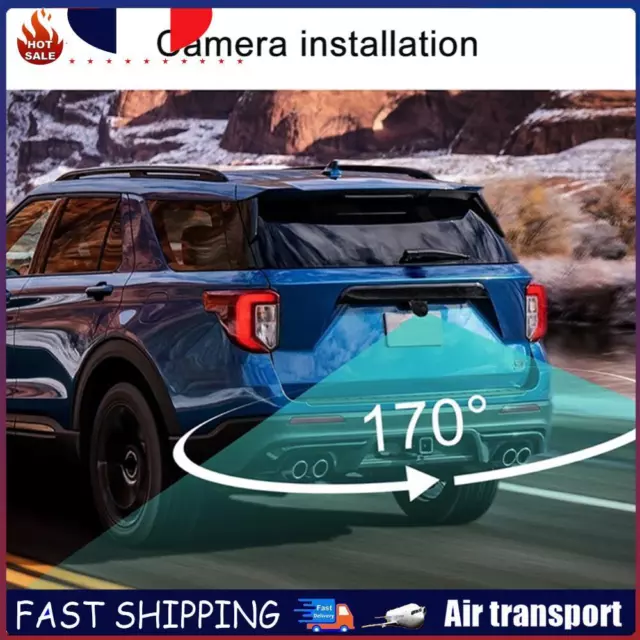 Moniteur de vue arrière de voiture TFT couleur LCD 7 pouces, caméra de recul ron