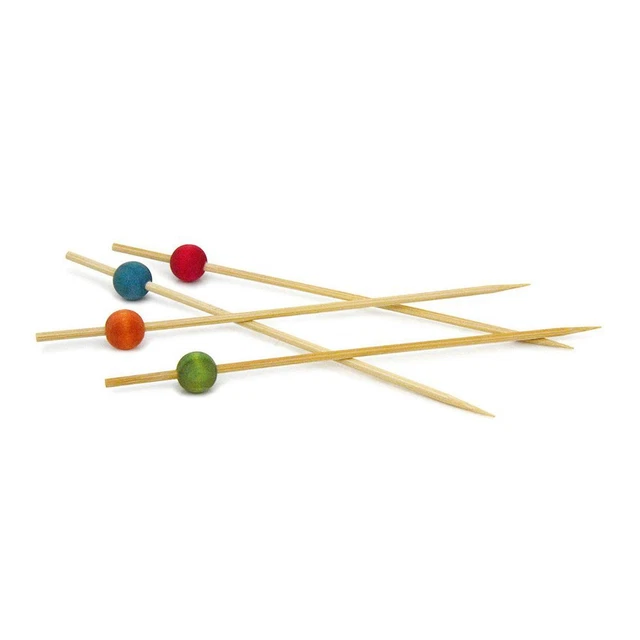 FOH AST013MUB83 Assorted 6" Ball Picks - 100 / BG