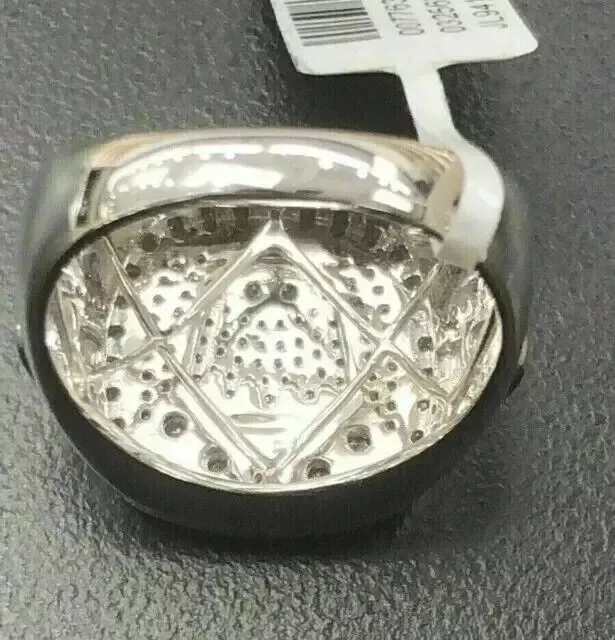 2CT ROUND LAB Created Diamond Men's Jewelry KingCrown Ring 14K White ...