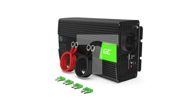 Green Cell Auto-Spannungswandler 12 V auf 230 V, 1000 W/2000 W reine Sinu /T2DE