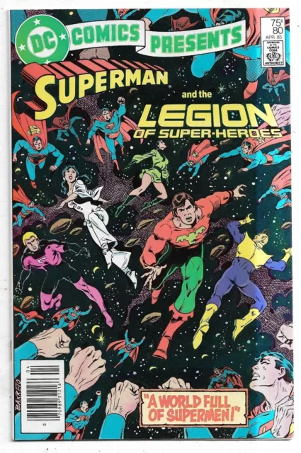 DC Comics Presents #80 1985 Superman/ Legion of Super-Heroes NEWSTAND VF/NM