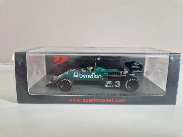 Tyrrell Ford 011 Michele Alboreto #4 Dutch GP 1981 S7281 Spark 1/43 F1