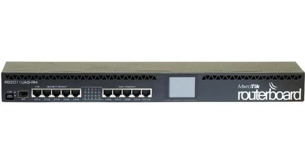 ROUTERBOARD RB2011UIAS-RM + RouterOS Level 5 MikroTik router switch 10 ...
