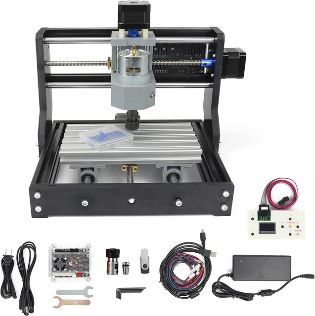 RATTMMOTOR CNC 1610 PRO CNC Wood Router Machine Kit, 3 Axis GRBL Control DIY Min