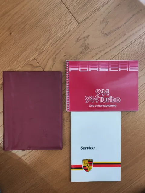 Porsche 944  Turbo 1985 manuale libretto Uso Manutenzione Servizio Assistenza