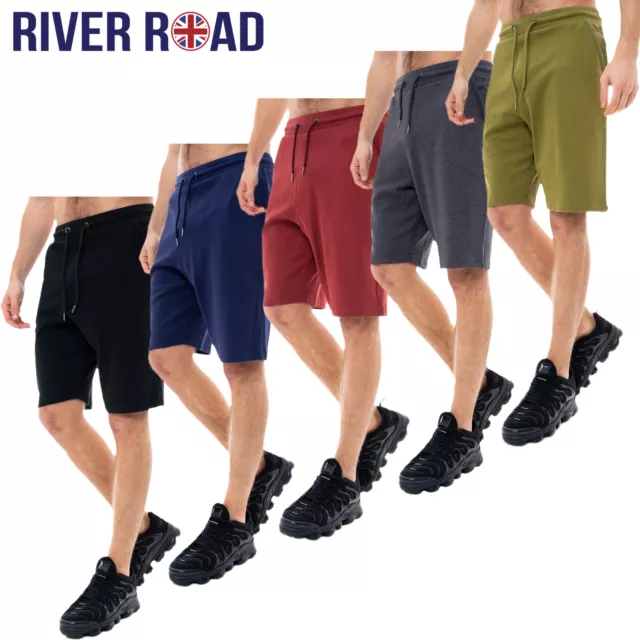 Mens Jogger Shorts Gym Half Pants Sweat Fleece Running Lounge Elasticated Summer