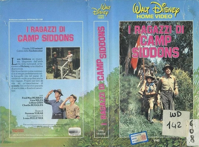 I RAGAZZI DI Camp Siddons 1966 Rarissima 1° Edizione Vhs Originale Walt