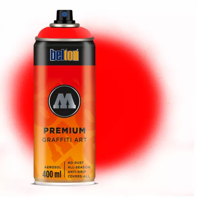 (13,48€/L) Molotow Premium 355 neonrot Belton 400ml Sprühdose