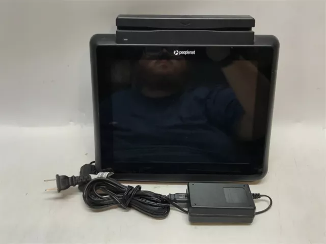 PeopleNet Posiflex KS-7410 10” Touch Screen POS Terminal w/Adapter for PARTS