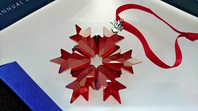 Stella Swarovski Edizione annuale 2018 Natale Christmas ornament rossa ORIGINALE