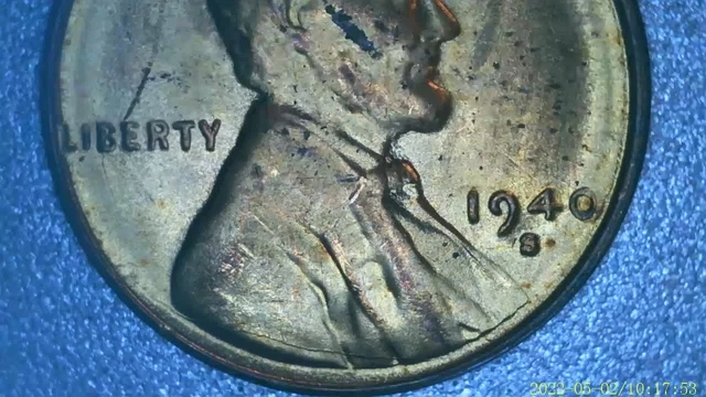 1940-S Lincoln Wheat Cent Major Obverse Die Cracks In Head And Lower ShouLder AU 4