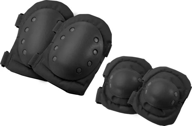 Barska Loaded Gear CX-400 Black Tactical Protective Elbow and Knee Pads, BI12250