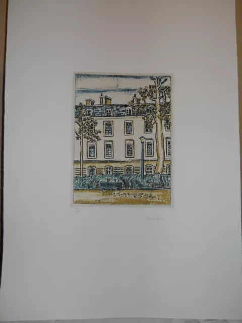 Tamburi Orfeo "Parigi" Serigrafia Del Grande Maestro Firmata E Numerata.