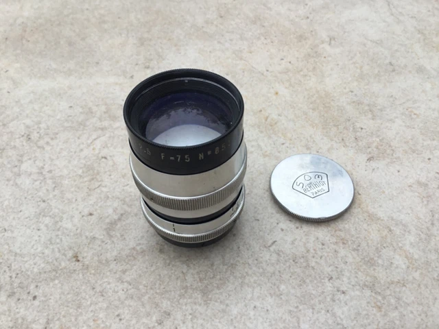 Objectif Grand Angle Berthiot Cinor 25mm F/1.5 - Monture C Pour Caméra 16mm