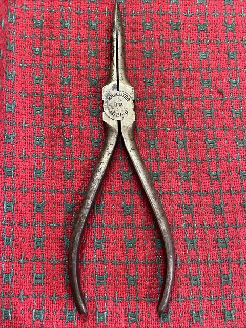 Vintage Kraeuter USA 1621-6 Needle Nose Pliers Thin Nose 10