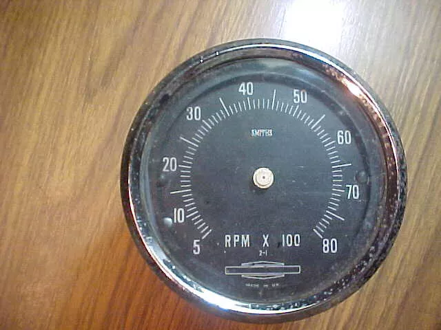 1960s 70s Smiths Harley Tachometer SuperGlide Shovelhead Sportster FL XLCH RPM