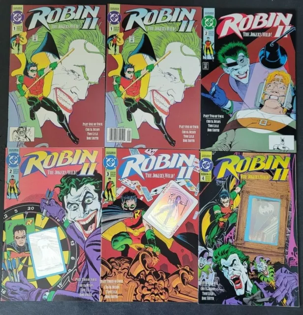 Robin Ii Joker's Wild #1-4 Full Set (1991) Dc Comics Lot Of 9 Issues! Holograms!