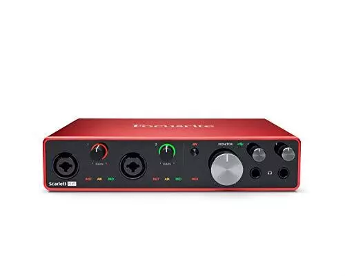 FocusriteScarlett 8i6 3.Gen USB Audio Interface Recording Rot OVP fehlt SEHR GUT