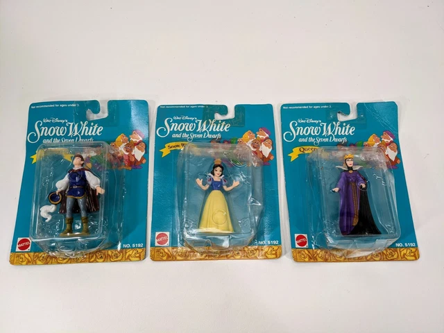 DISNEY SNOW WHITE And The Seven Dwarfs Queen And Prince 3 Figure Set £ ...