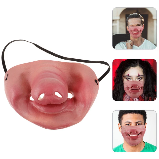 Demi masque de cochon en latex
