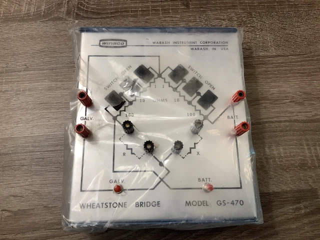 Brand New!! Winsco Gs-470 Wheatstone Bridge Wabash