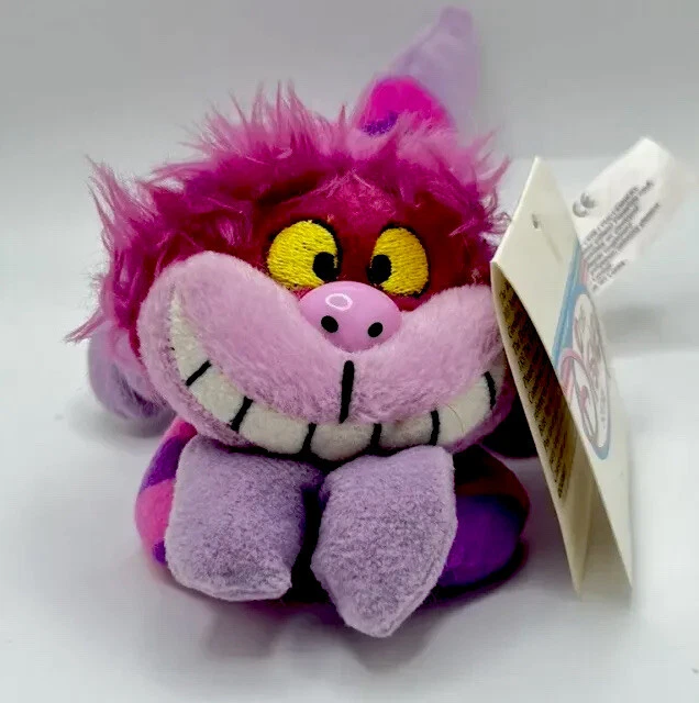 CHESHIRE CAT BEAN Bag Plush 9" Disney Store & Parks Alice in Wonderland