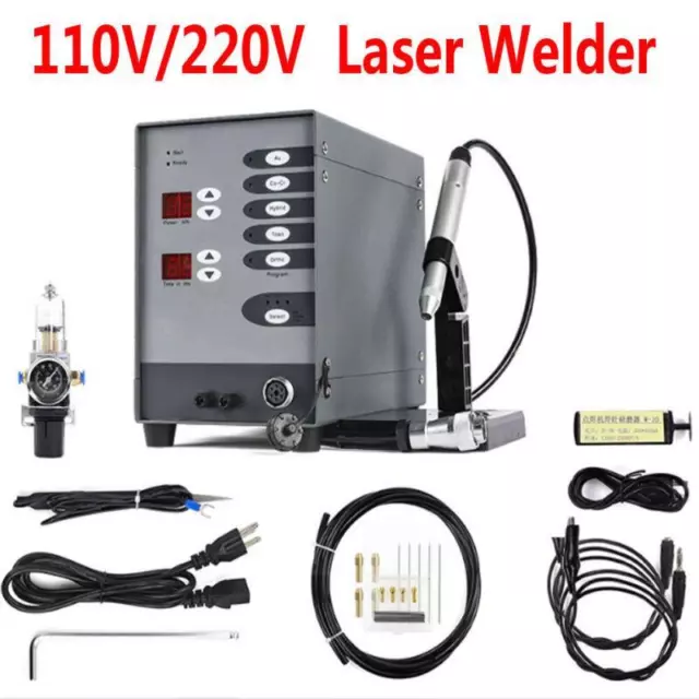 150A Stainless Steel Spot Laser Butt Welding Machine Spot Welder Set for Jewelry