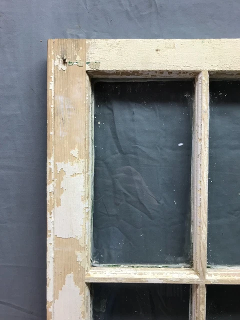 Antique Single 22x48 12 Lite Casement Window Shabby White Chic VTG Old 1442-22B 5