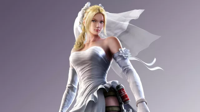 Anime GAME nina williams tekken 7 wedding dress Playmat Gaming Mat Desk