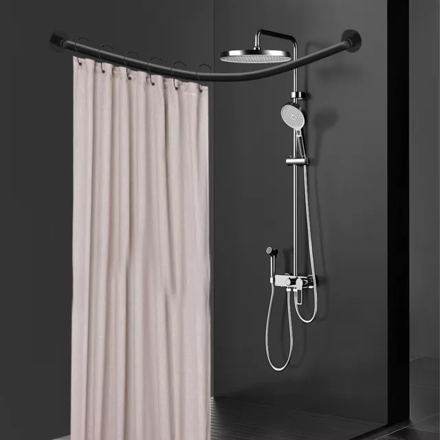 Asta per tenda da doccia senza foratura asta doccia angolo vasca da bagno asta telescopica a forma di L