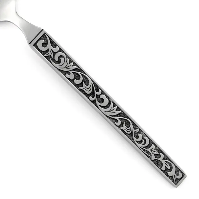 Riviera MONTEREY Stainless Scrolls Black Accent Silverware CHOICE Flatware