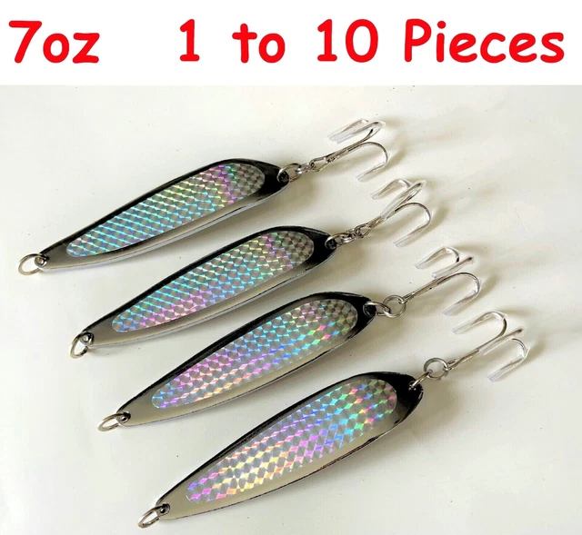 Crocodile Lures 6-Piece Chrome Casting Spoons - 0.75oz Fishing Lures ( Crocodile Spoons Style) 3oz Fishing Spoons Crocodile Lures 6-Piece Chrome Casting Spoons - 0.75oz Fishing Lures ( Crocodile Spoons Style) 3oz Fishing Spoons