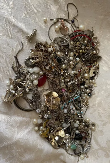 Job Lot Broken  Costume Jewellery For Craft