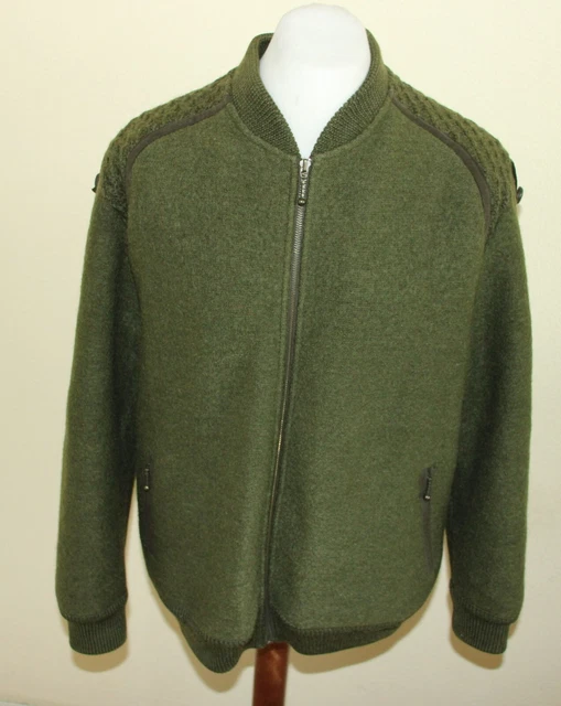 KITZ PICHLER WOLLE HERREN STRICK TIROLER TRACHTEN WALK JACKE FASCHING ca Gr. 56