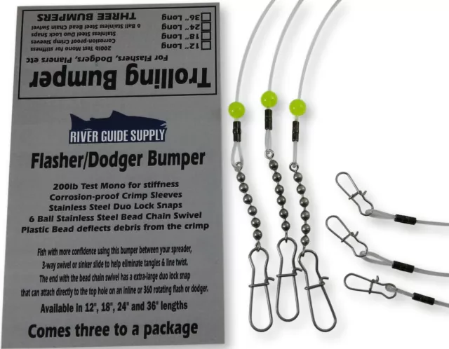 24 TROLLING BUMPER for Flashers & Dodgers 3 Pack BY River Guide Supply  $10.99 - PicClick