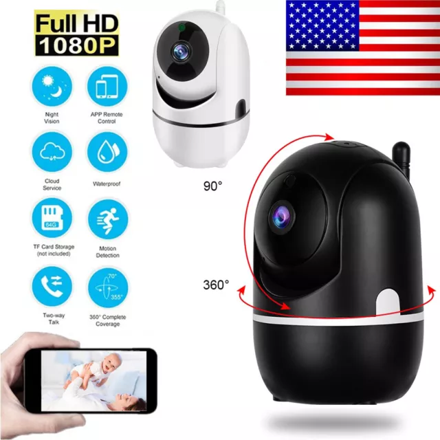 1080P WiFi IP Security Camera Wireless Indoor CCTV System Home Baby Pet Monitor