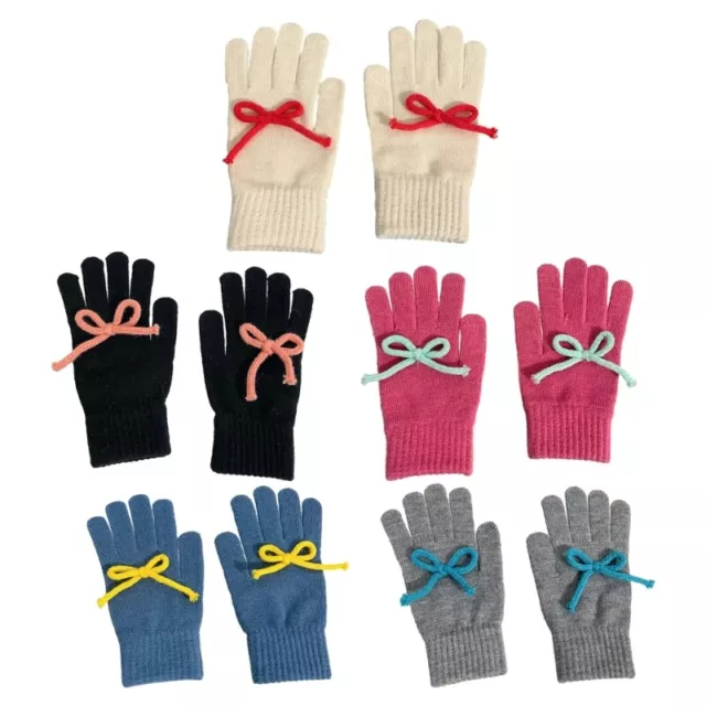 Women Multiple Color Gloves Warm Mittens Touchable Screen Full Finger Gloves