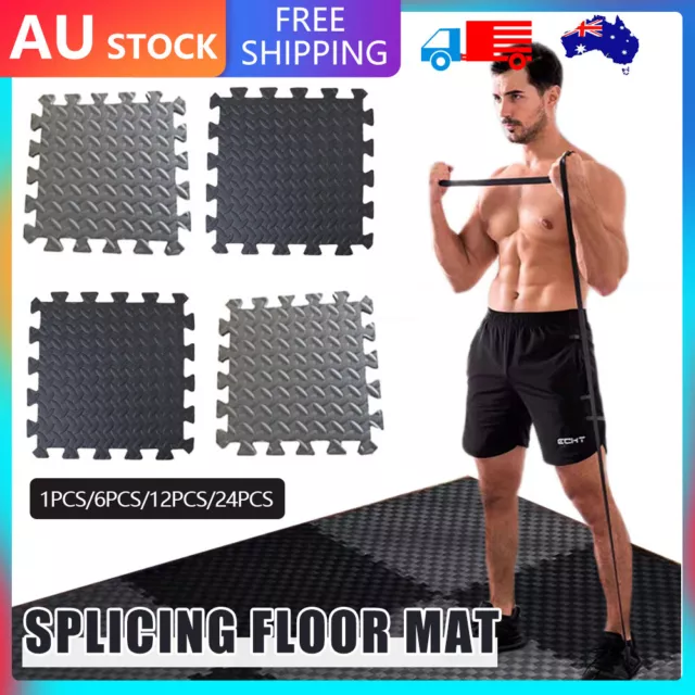 6/12/18/30PCS Heavy Duty Interlocking EVA Foam Gym Flooring Floor Mat Mats Tiles