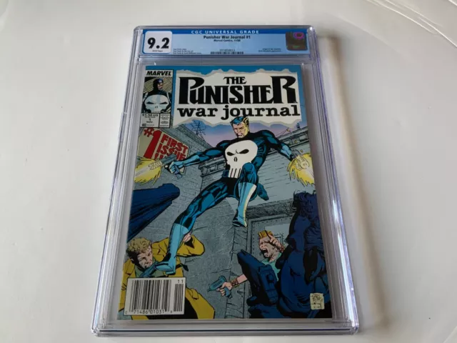 Punisher War Journal 1 Cgc 9.2 White Pages Newsstand Marvel Comic 1988