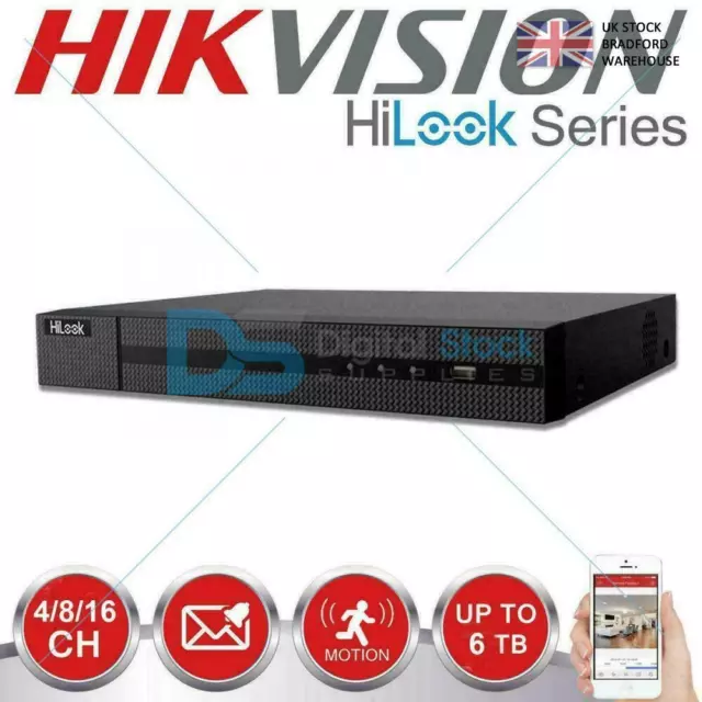 Grabadora DVR HIKVISION HILOOK DVR 4 8 16 CANALES TURBO HD 1080P 2 MP HDMI VGA CCTV